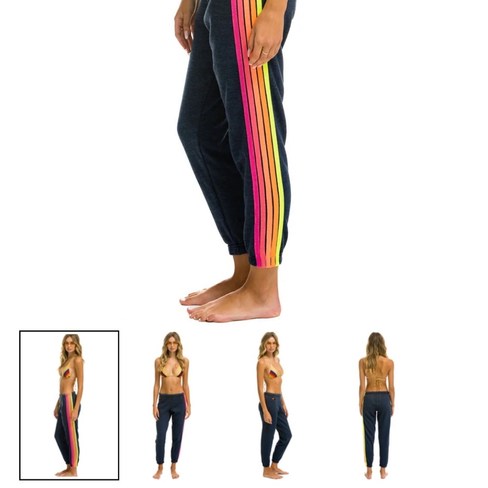 Rainbow Stripe Joggers